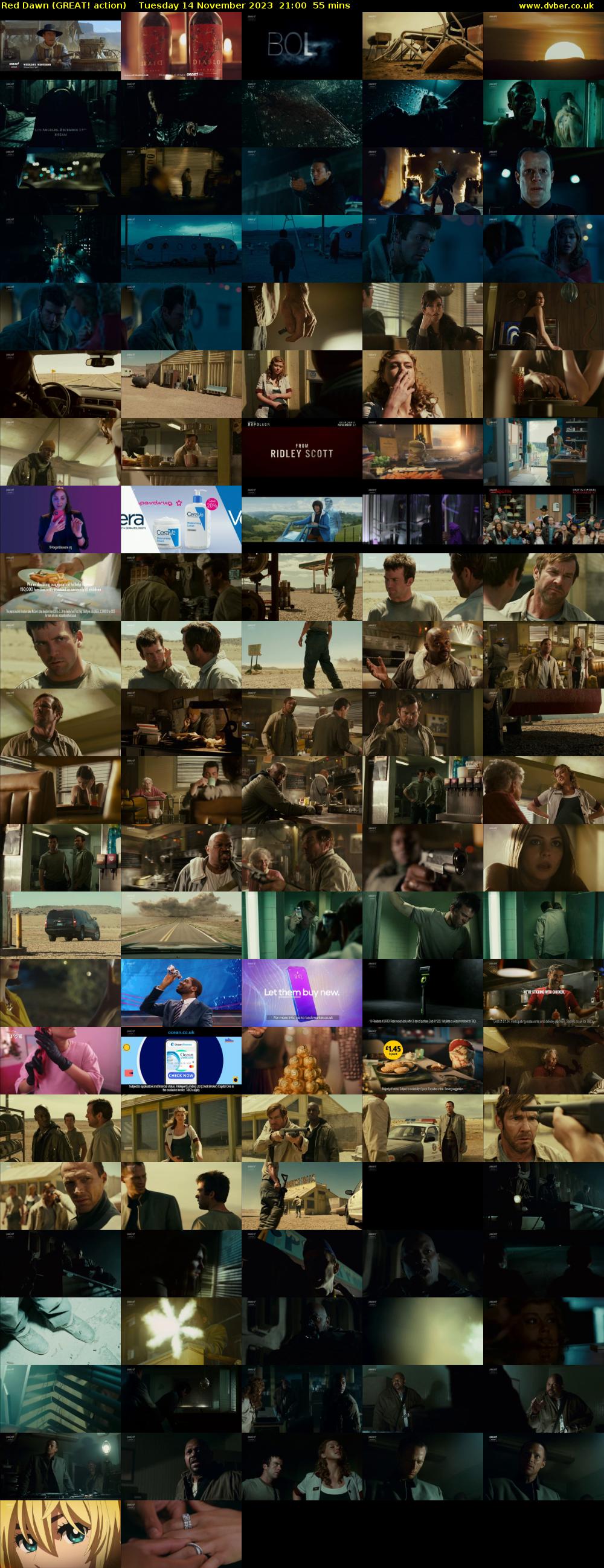 Red Dawn (GREAT! action) Tuesday 14 November 2023 21:00 - 21:55