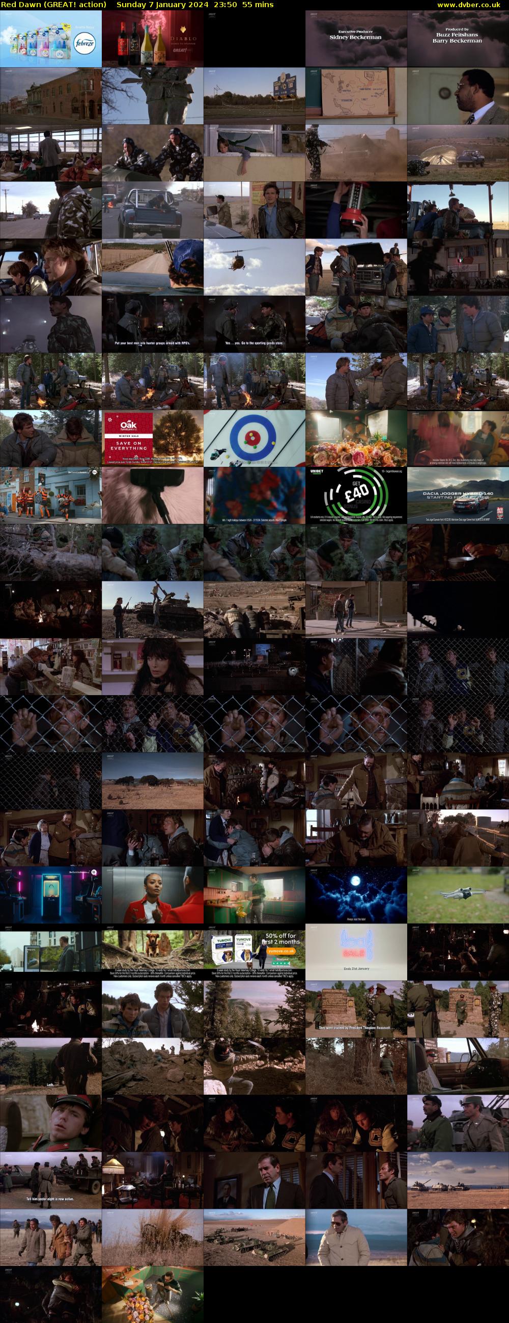Red Dawn (GREAT! action) Sunday 7 January 2024 23:50 - 00:45