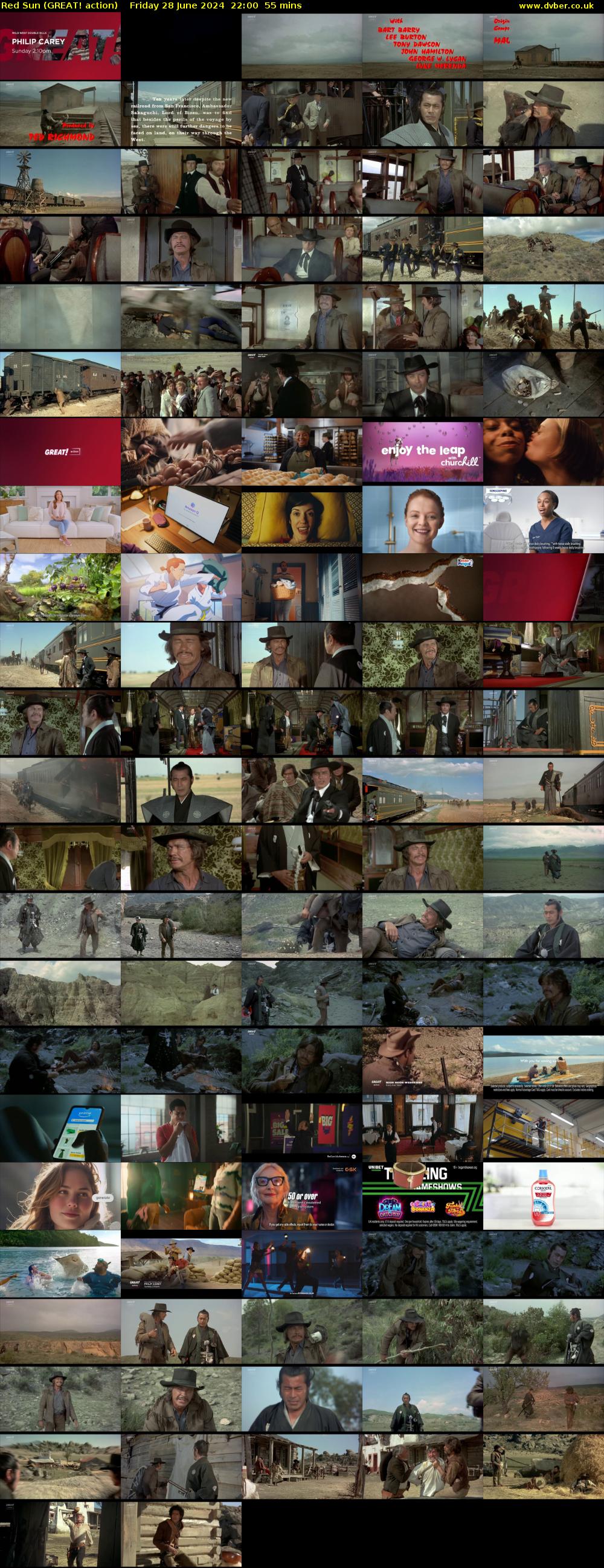 Red Sun (GREAT! action) Friday 28 June 2024 22:00 - 22:55
