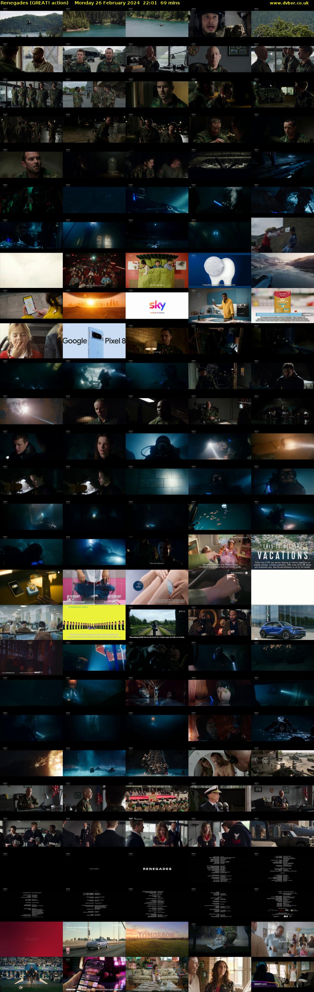 Renegades (GREAT! action) Monday 26 February 2024 22:01 - 23:10