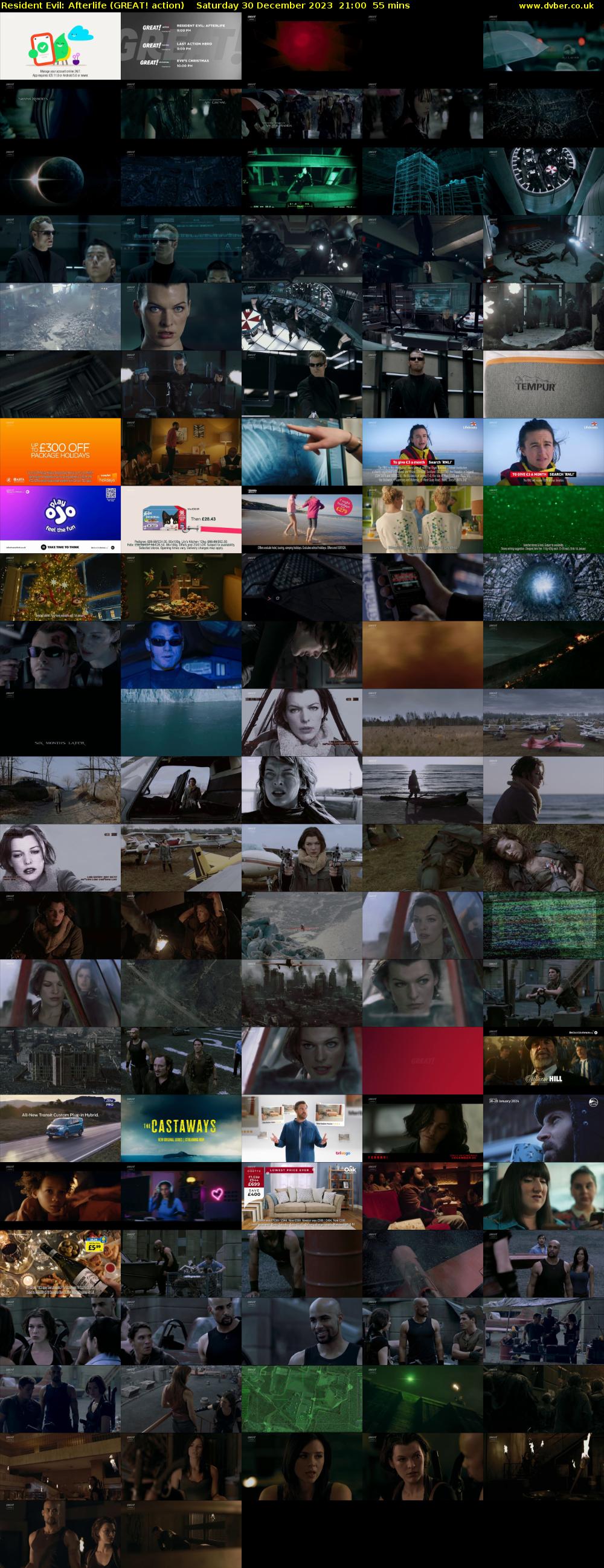 Resident Evil: Afterlife (GREAT! action) Saturday 30 December 2023 21:00 - 21:55