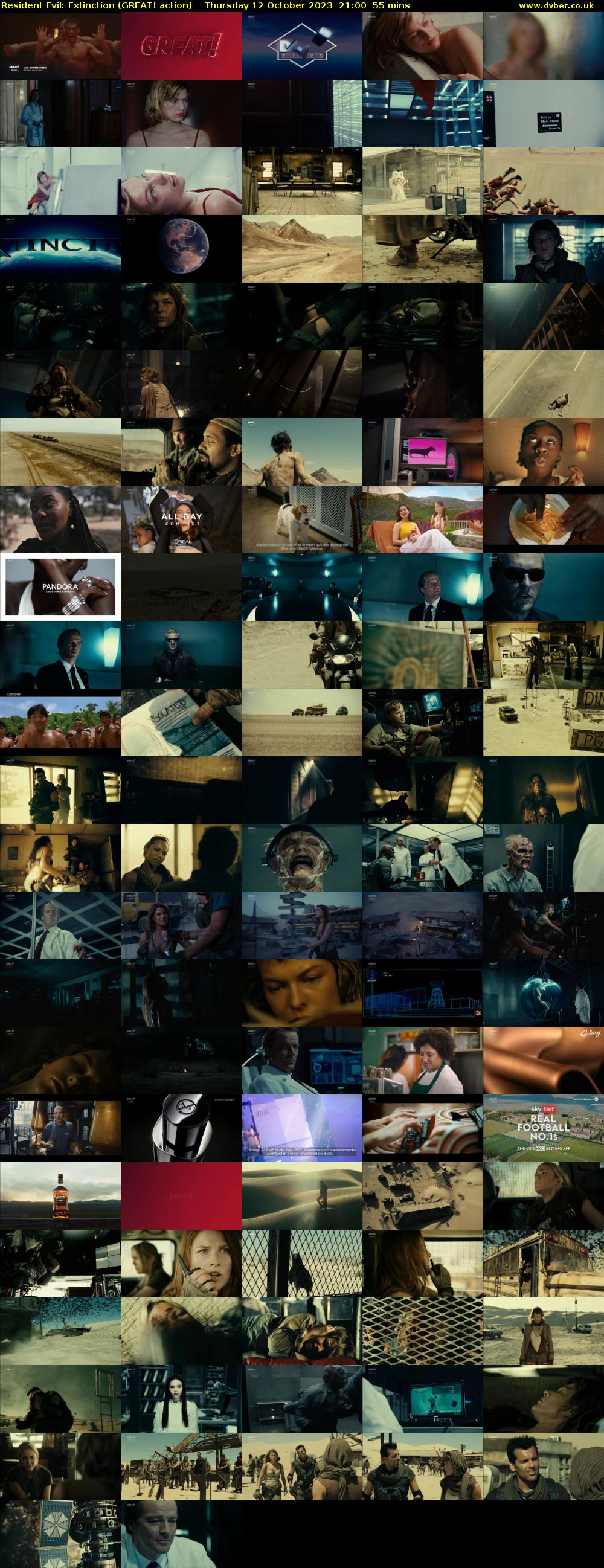 Resident Evil: Extinction (GREAT! action) Thursday 12 October 2023 21:00 - 21:55