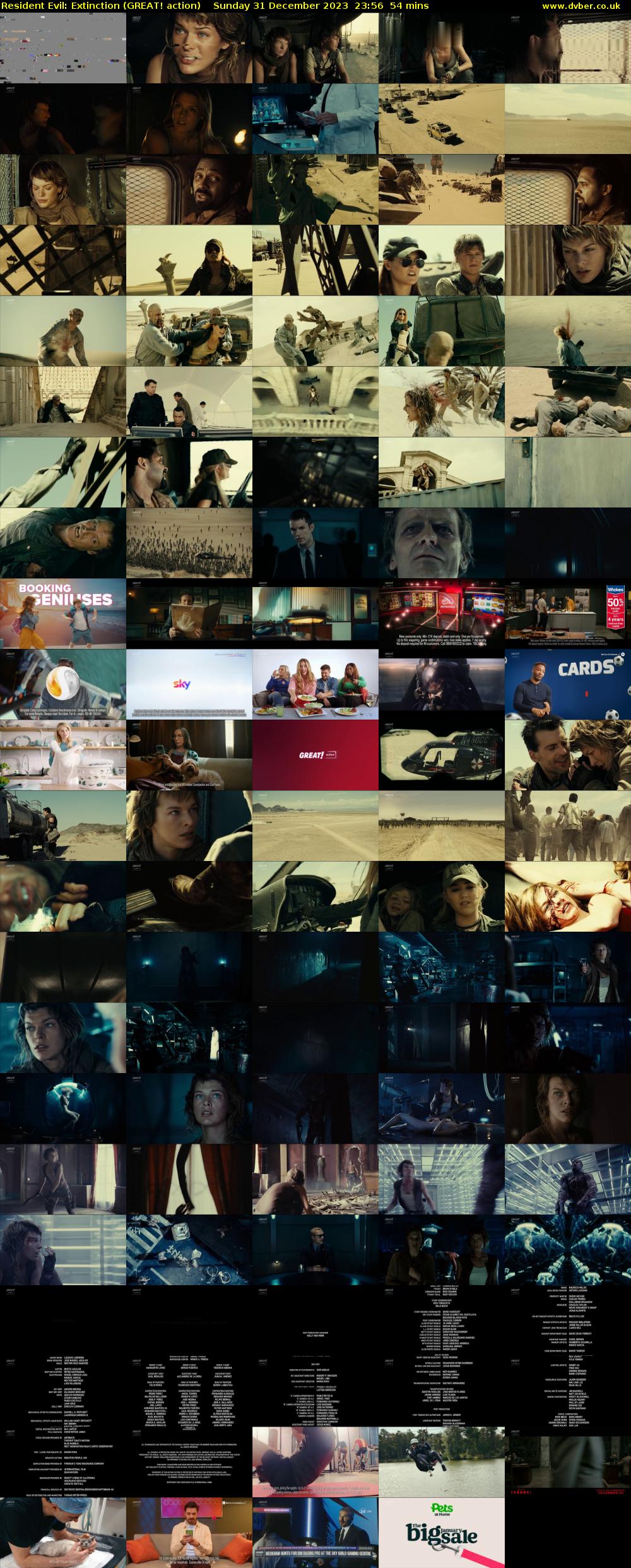 Resident Evil: Extinction (GREAT! action) Sunday 31 December 2023 23:56 - 00:50