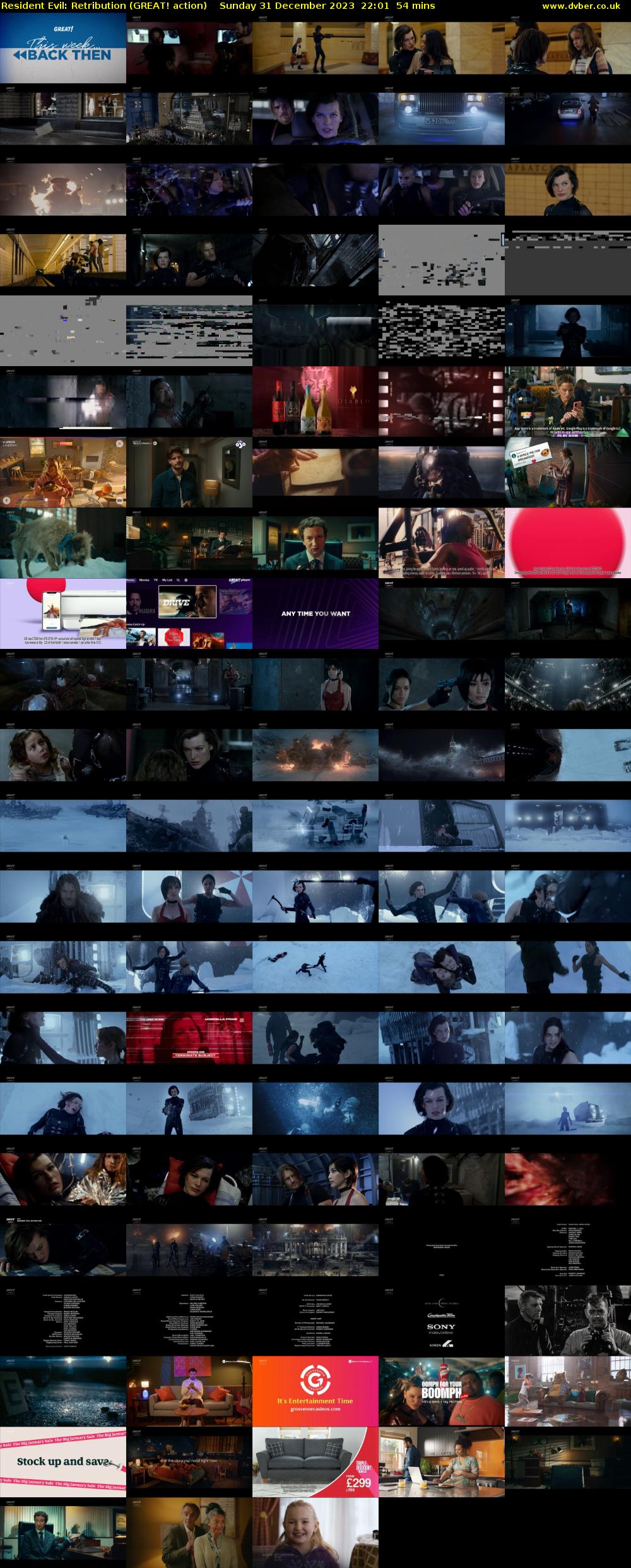 Resident Evil: Retribution (GREAT! action) Sunday 31 December 2023 22:01 - 22:55