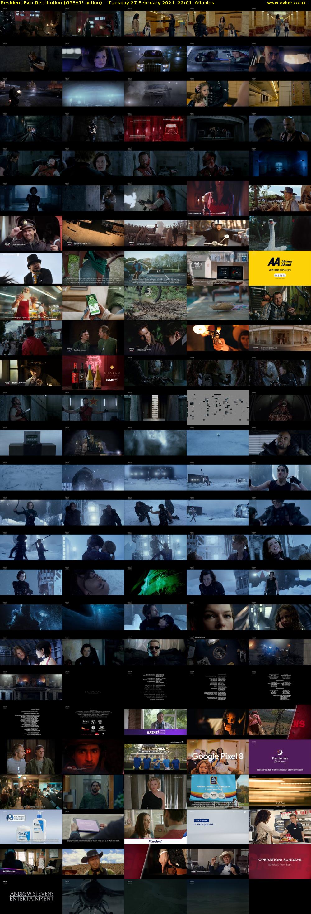 Resident Evil: Retribution (GREAT! action) Tuesday 27 February 2024 22:01 - 23:05