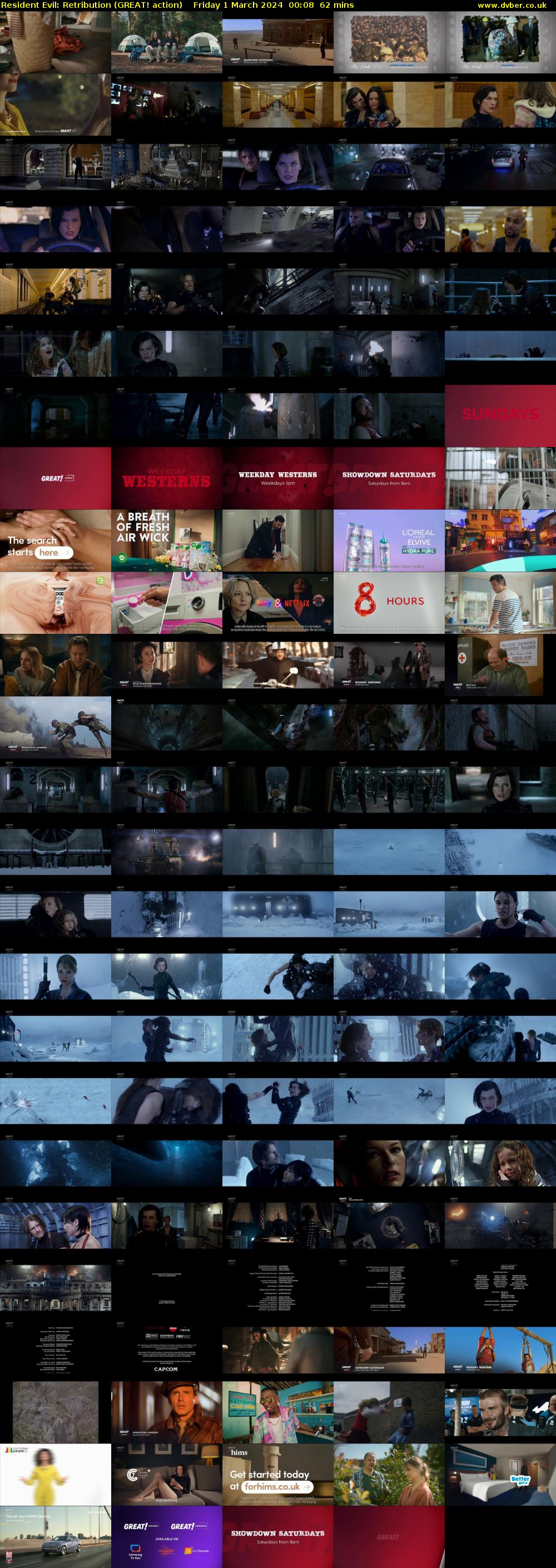 Resident Evil: Retribution (GREAT! action) Friday 1 March 2024 00:08 - 01:10