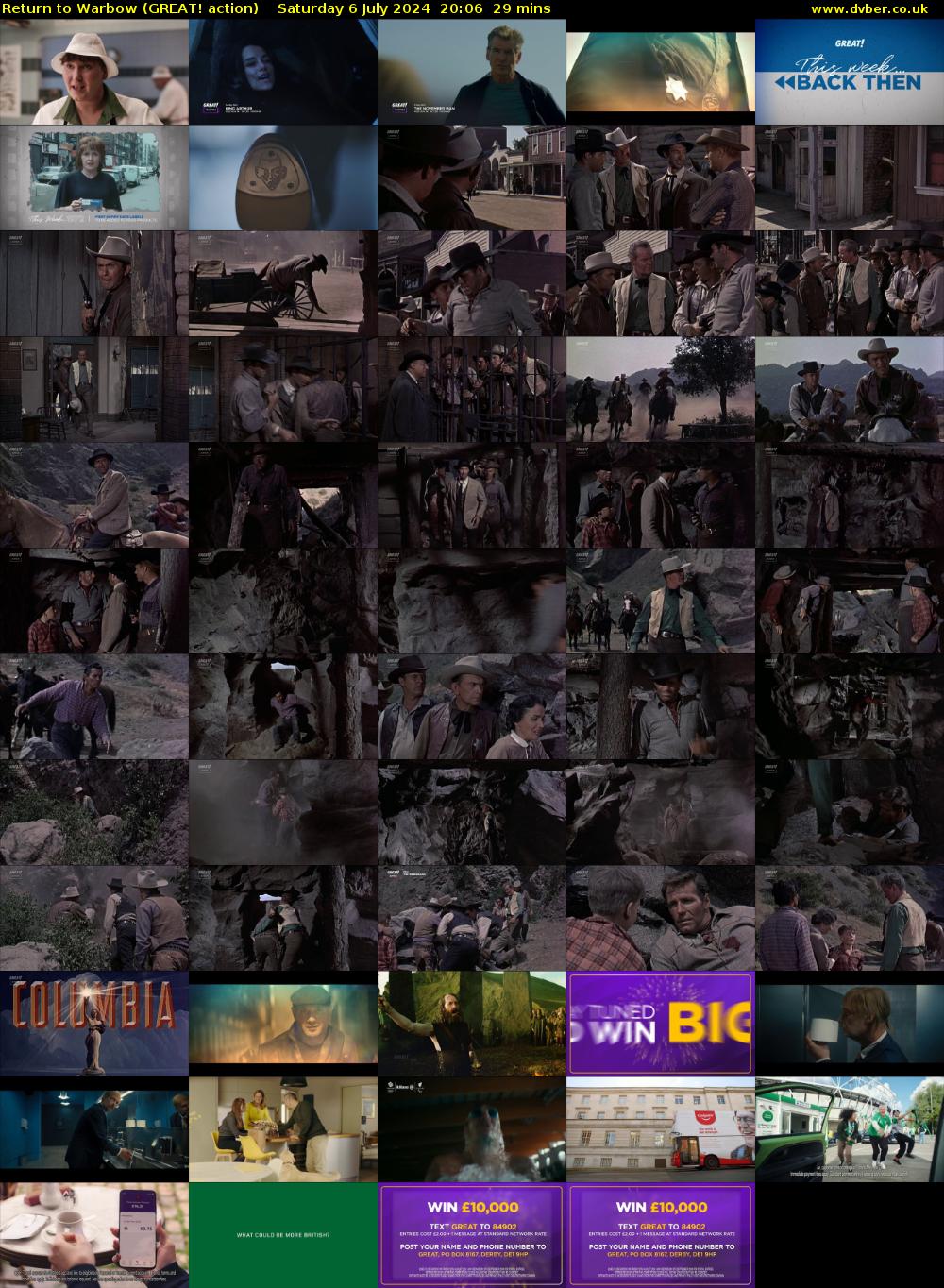 Return to Warbow (GREAT! action) Saturday 6 July 2024 20:06 - 20:35