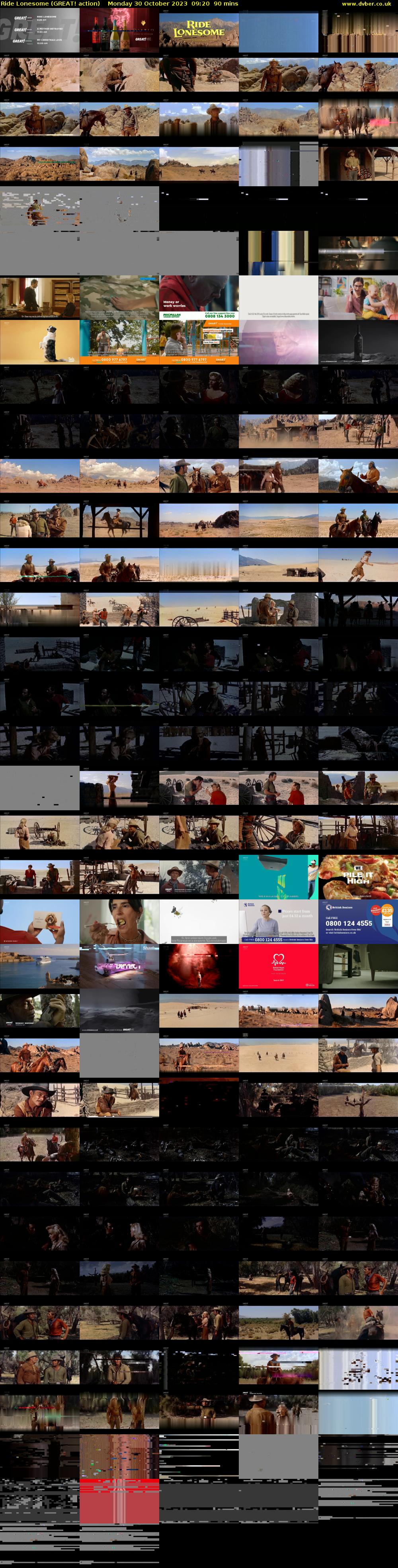 Ride Lonesome (GREAT! action) Monday 30 October 2023 09:20 - 10:50