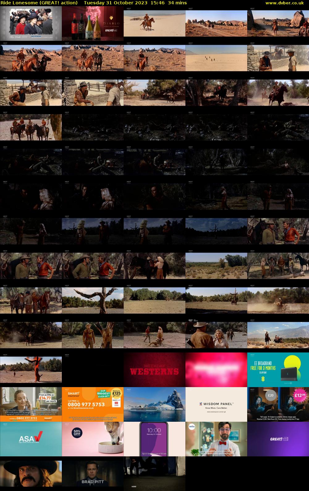 Ride Lonesome (GREAT! action) Tuesday 31 October 2023 15:46 - 16:20