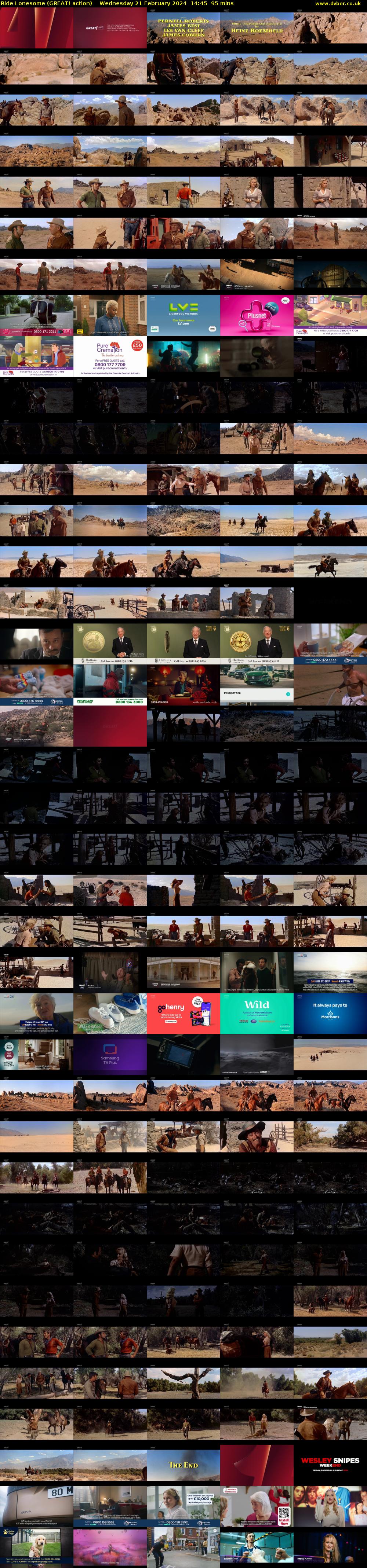 Ride Lonesome (GREAT! action) Wednesday 21 February 2024 14:45 - 16:20