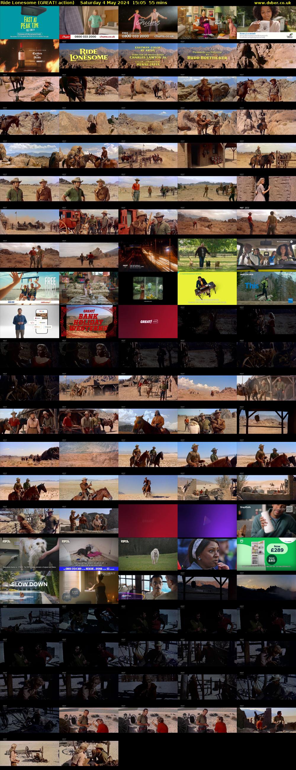 Ride Lonesome (GREAT! action) Saturday 4 May 2024 15:05 - 16:00