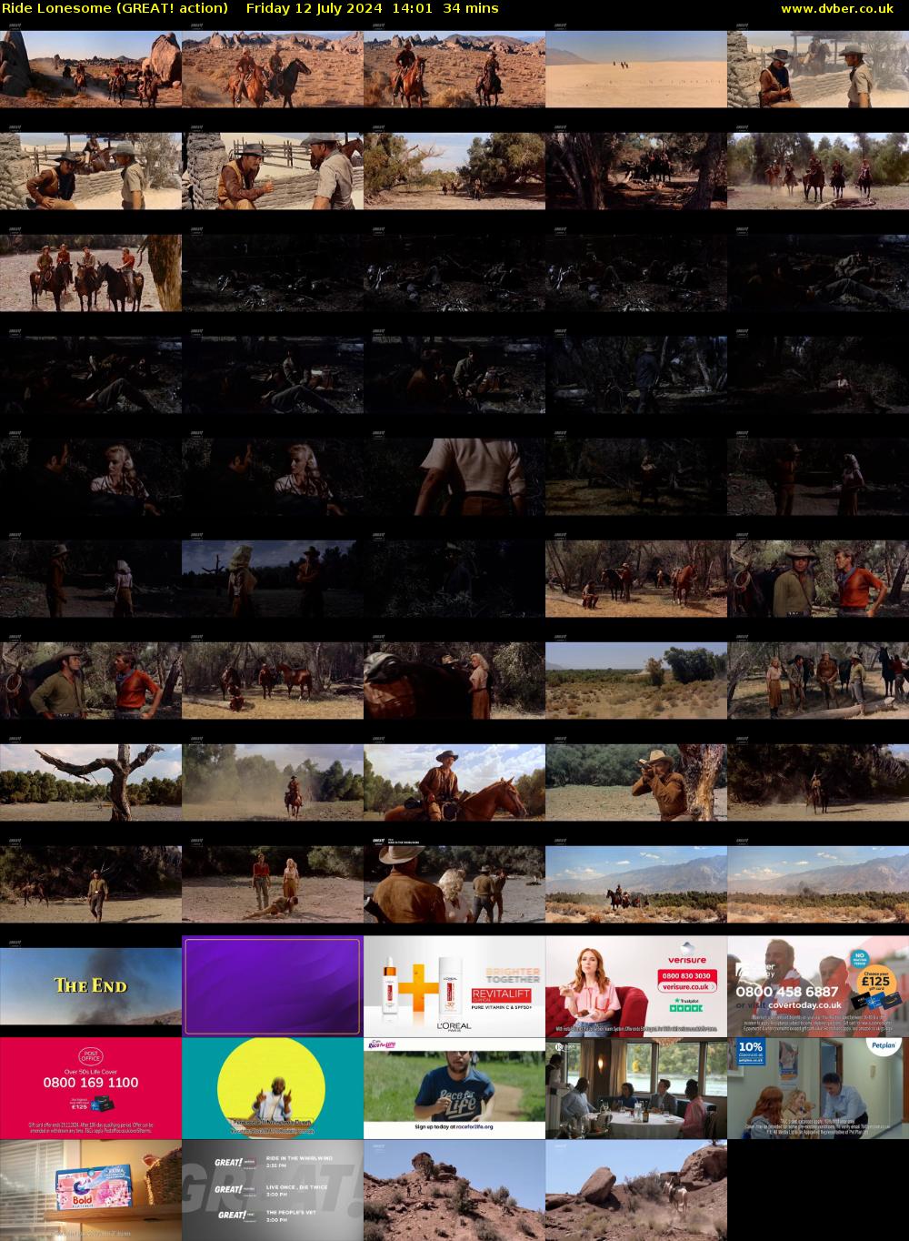Ride Lonesome (GREAT! action) Friday 12 July 2024 14:01 - 14:35