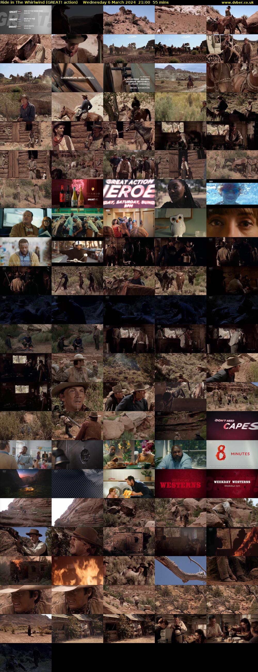 Ride in The Whirlwind (GREAT! action) Wednesday 6 March 2024 21:00 - 21:55