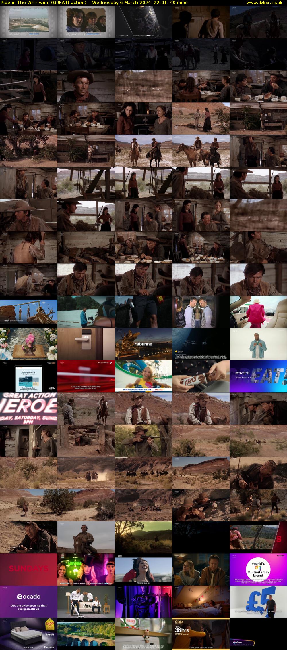 Ride in The Whirlwind (GREAT! action) Wednesday 6 March 2024 22:01 - 22:50