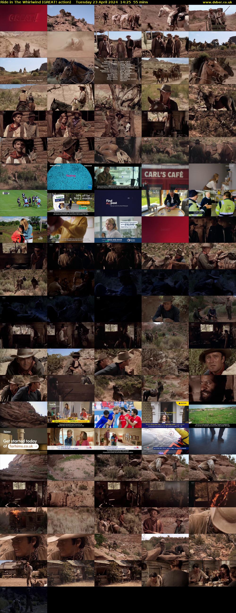 Ride in The Whirlwind (GREAT! action) Tuesday 23 April 2024 14:25 - 15:20