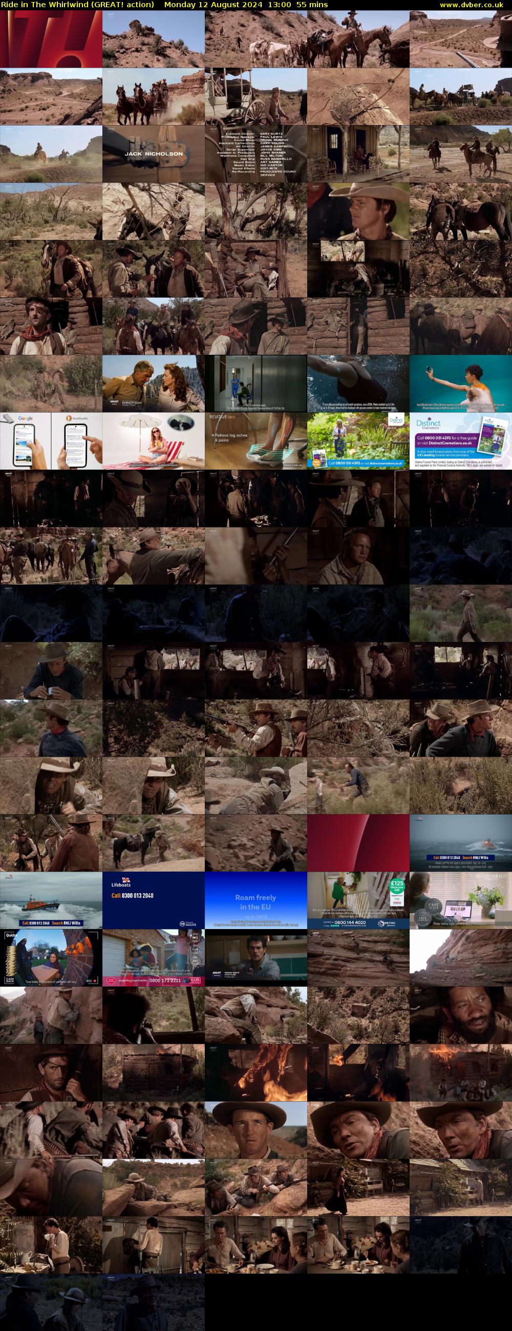 Ride in The Whirlwind (GREAT! action) Monday 12 August 2024 13:00 - 13:55