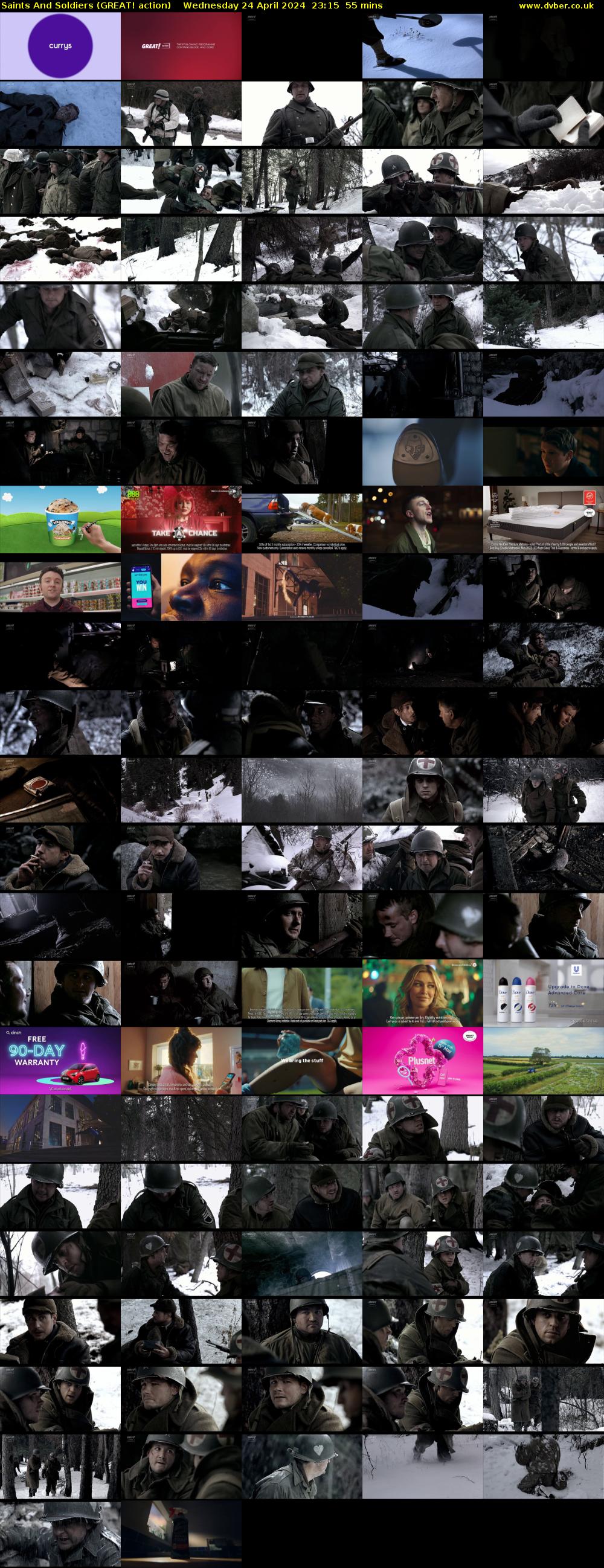 Saints And Soldiers (GREAT! action) Wednesday 24 April 2024 23:15 - 00:10