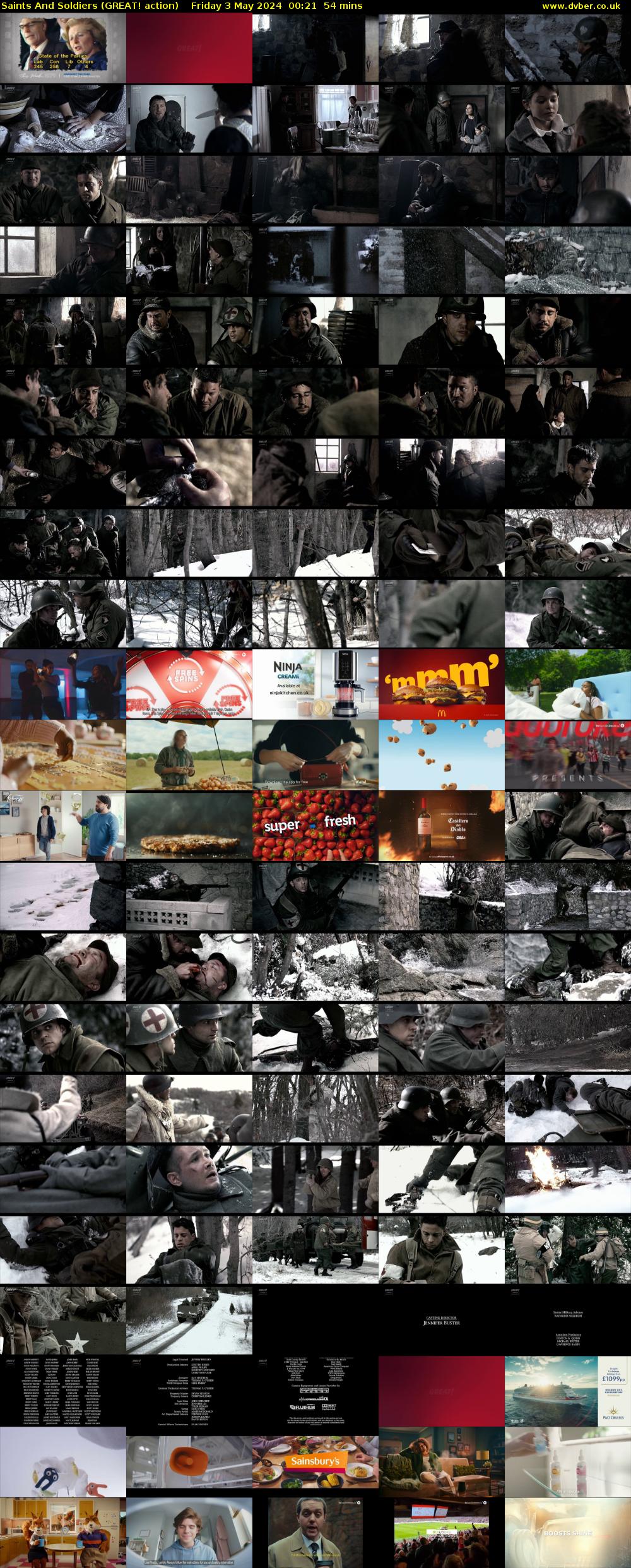 Saints And Soldiers (GREAT! action) Friday 3 May 2024 00:21 - 01:15