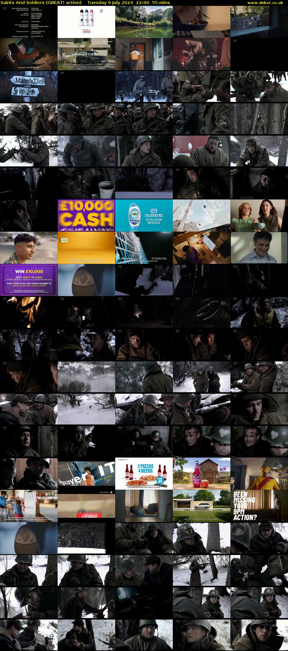 Saints And Soldiers (GREAT! action) Tuesday 9 July 2024 22:00 - 22:55
