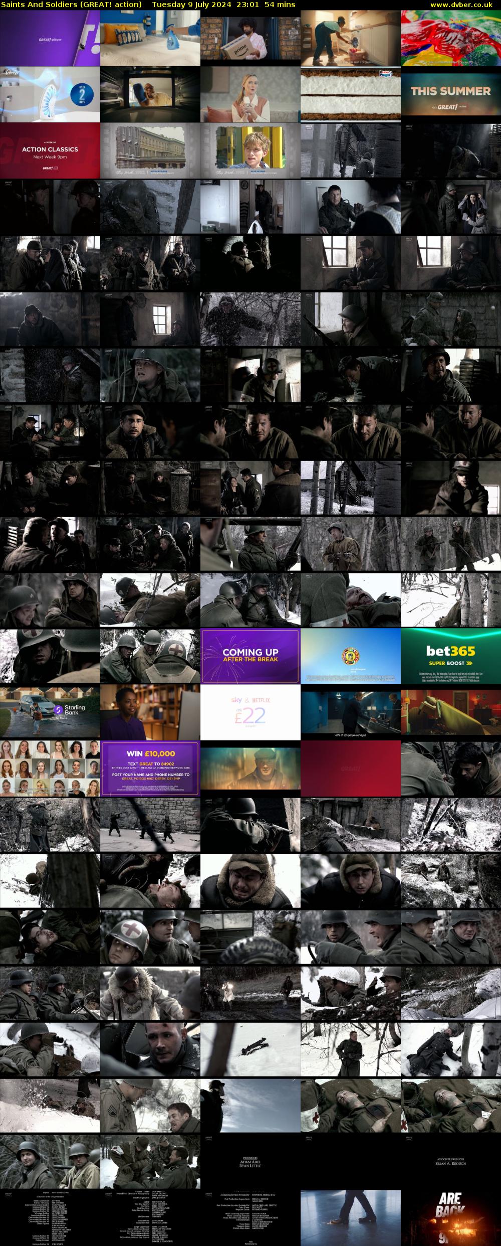 Saints And Soldiers (GREAT! action) Tuesday 9 July 2024 23:01 - 23:55