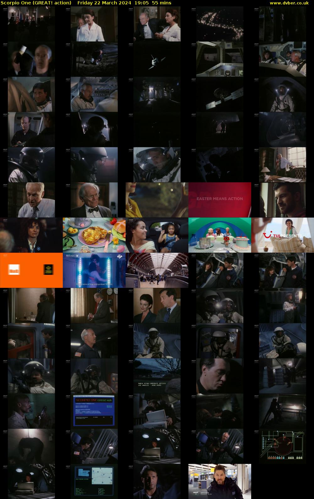 Scorpio One (GREAT! action) Friday 22 March 2024 19:05 - 20:00