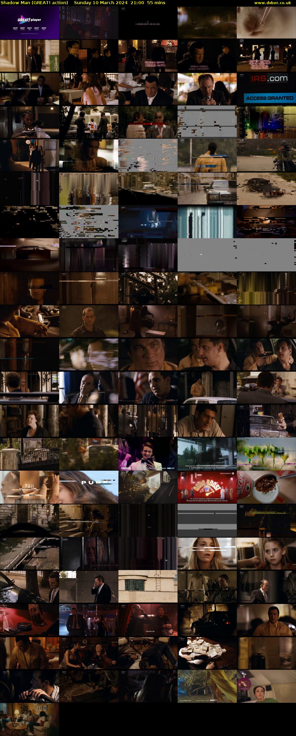 Shadow Man (GREAT! action) Sunday 10 March 2024 21:00 - 21:55
