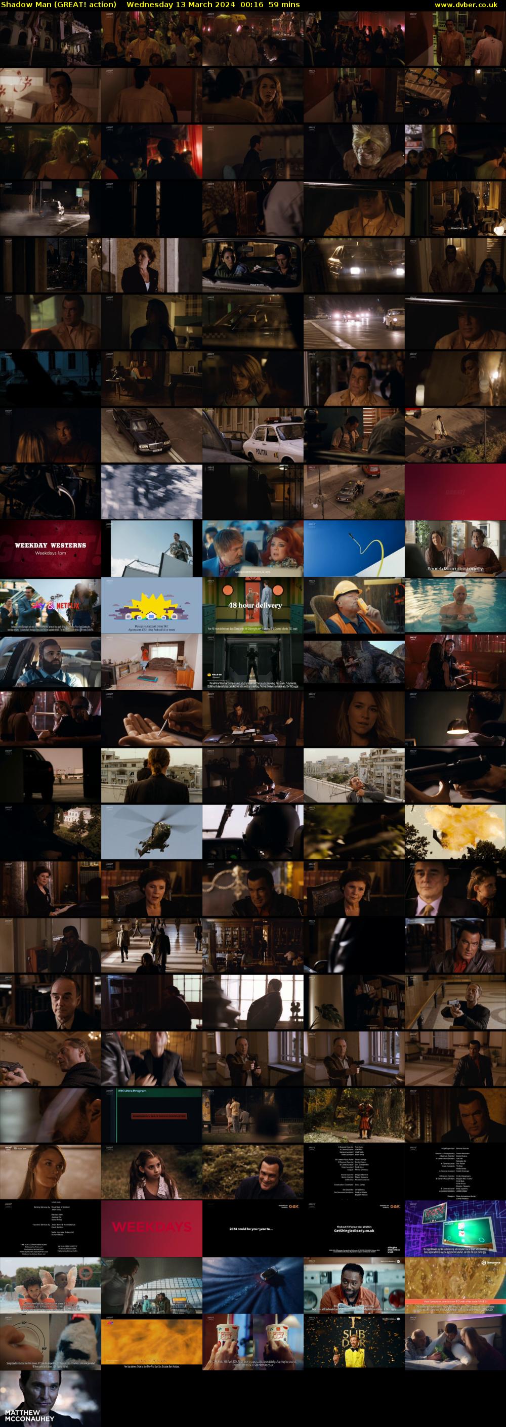Shadow Man (GREAT! action) Wednesday 13 March 2024 00:16 - 01:15
