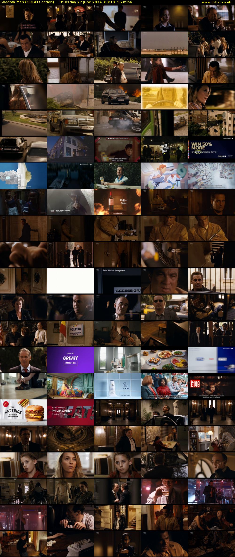 Shadow Man (GREAT! action) Thursday 27 June 2024 00:10 - 01:05