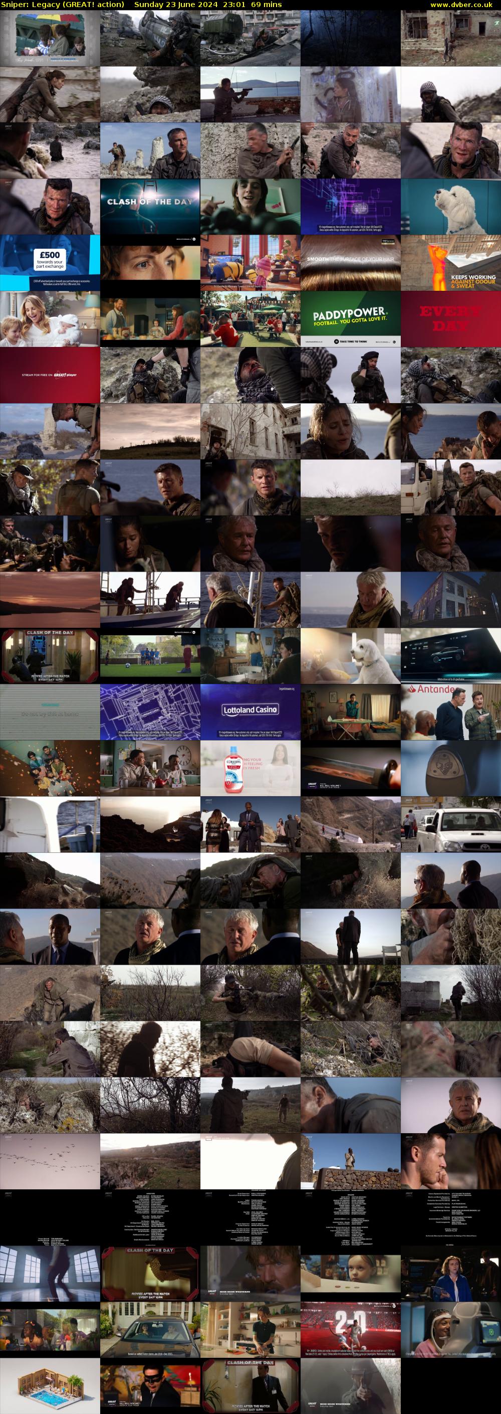 Sniper: Legacy (GREAT! action) Sunday 23 June 2024 23:01 - 00:10