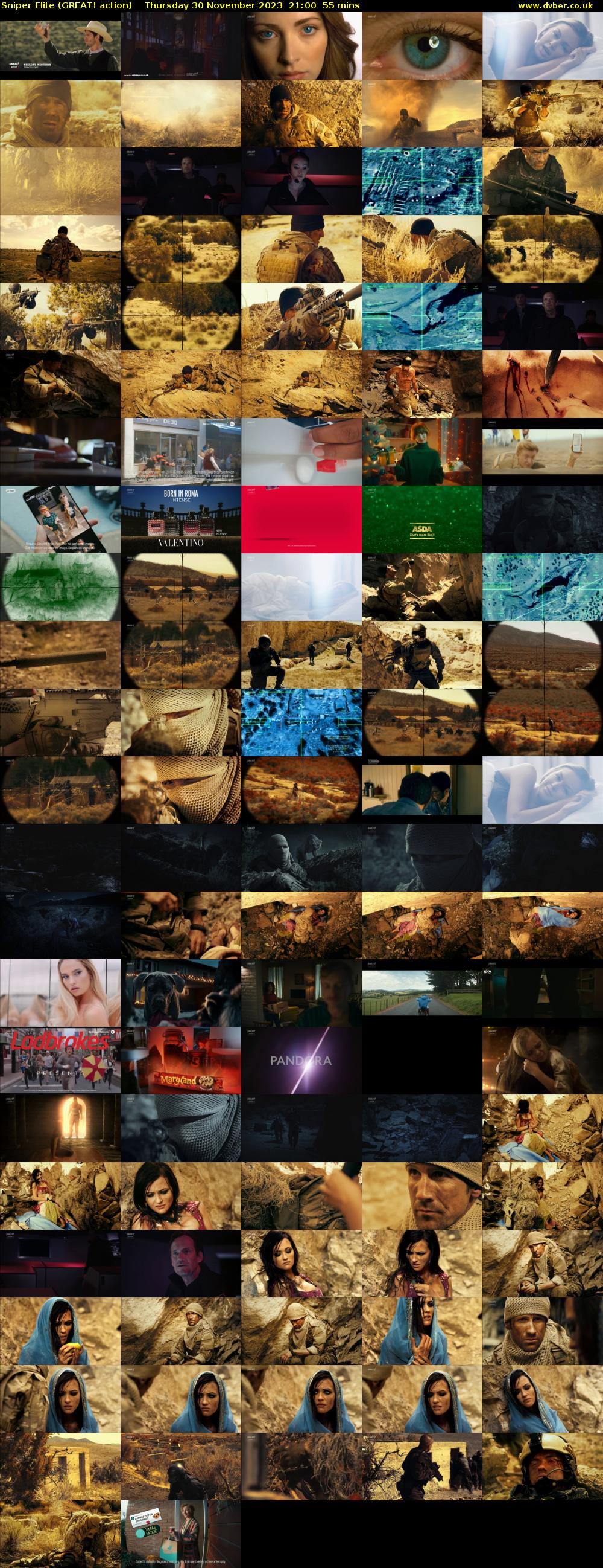 Sniper Elite (GREAT! action) Thursday 30 November 2023 21:00 - 21:55