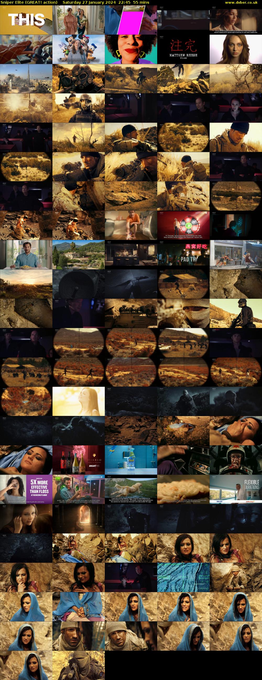 Sniper Elite (GREAT! action) Saturday 27 January 2024 22:45 - 23:40