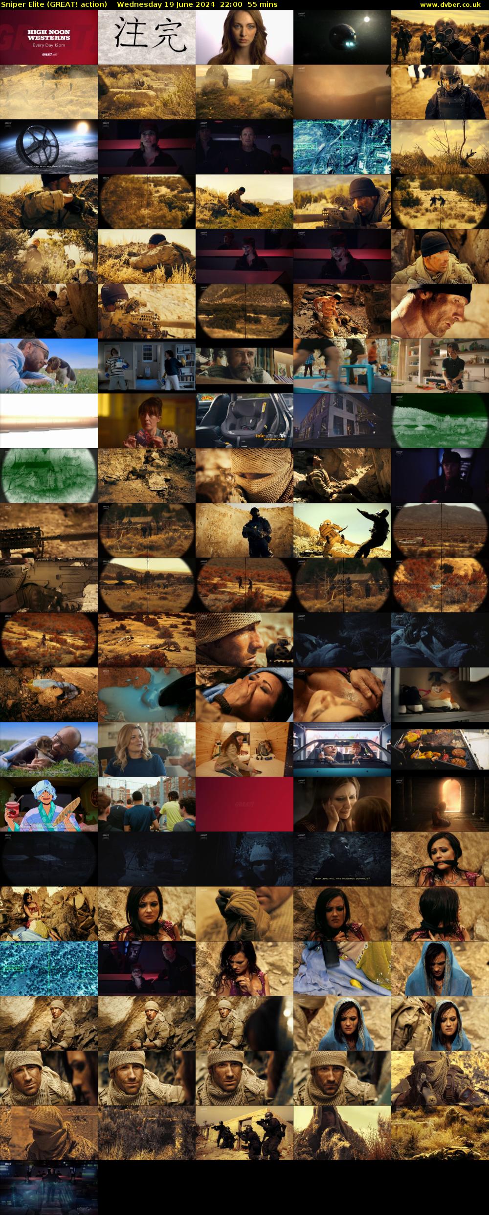 Sniper Elite (GREAT! action) Wednesday 19 June 2024 22:00 - 22:55