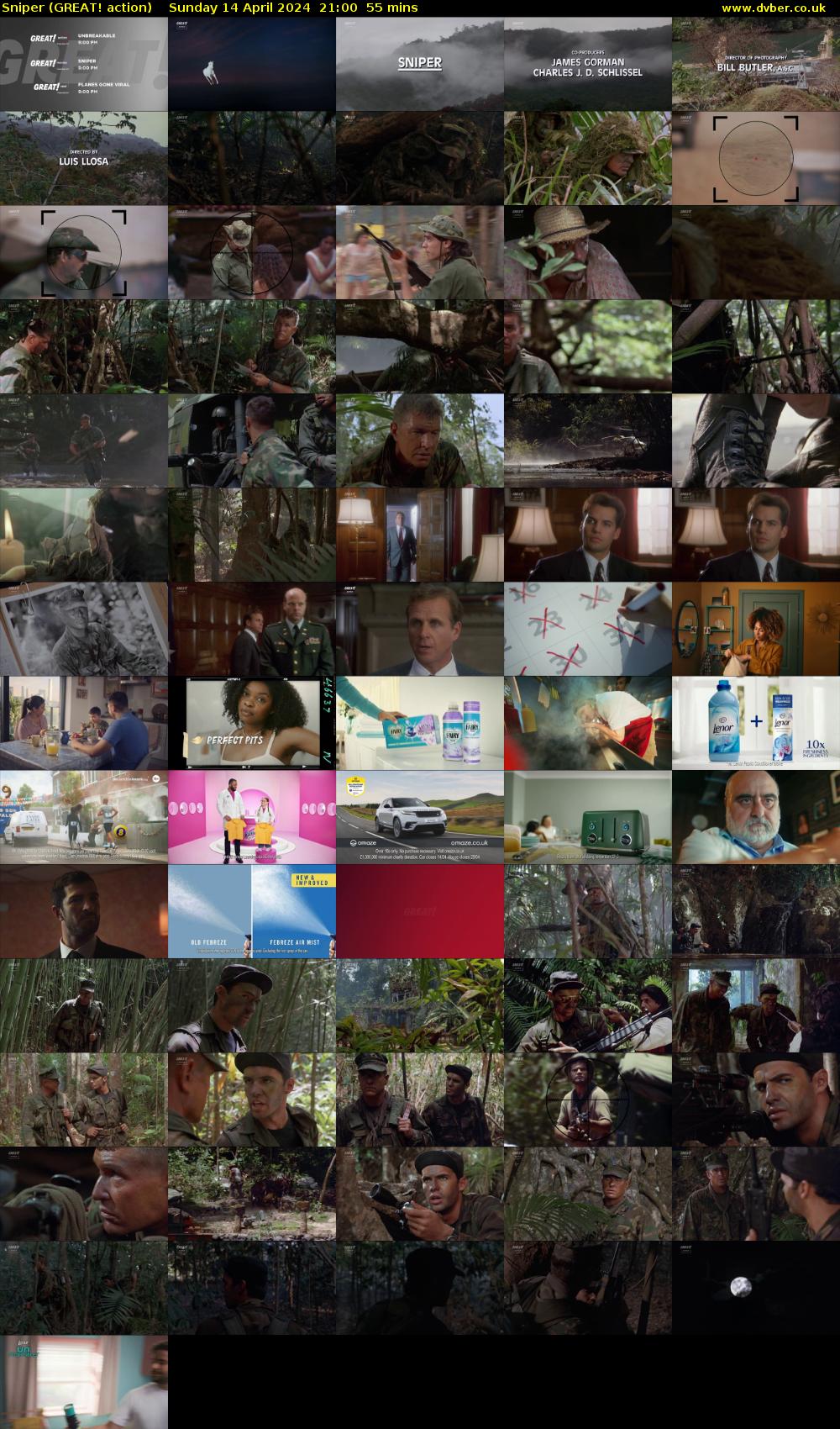 Sniper (GREAT! action) Sunday 14 April 2024 21:00 - 21:55