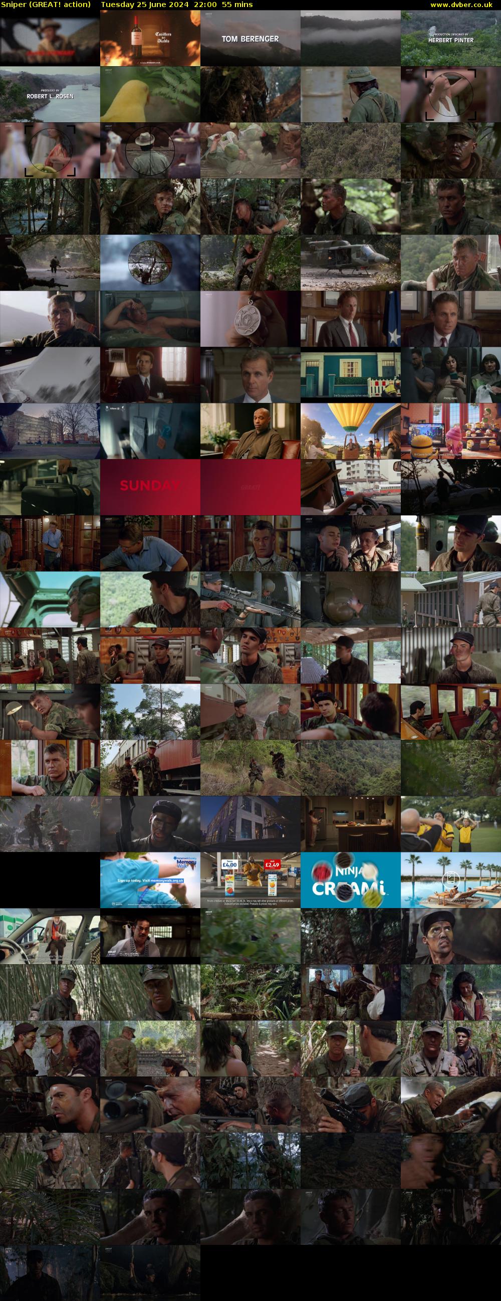 Sniper (GREAT! action) Tuesday 25 June 2024 22:00 - 22:55