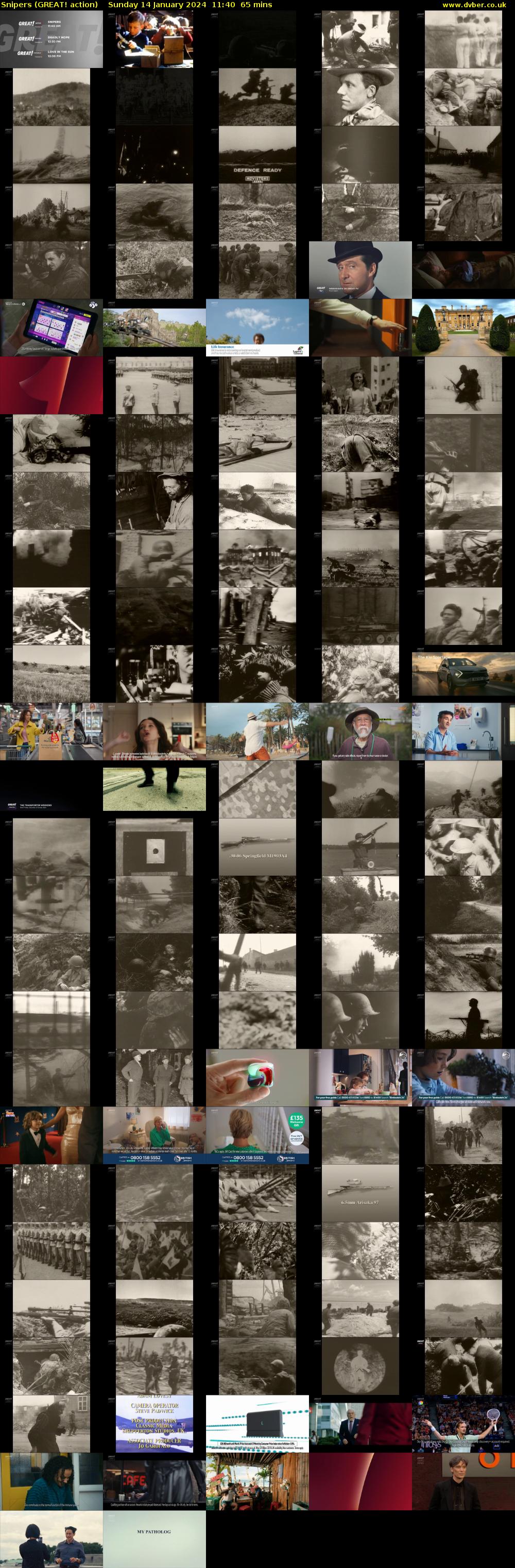 Snipers (GREAT! action) Sunday 14 January 2024 11:40 - 12:45