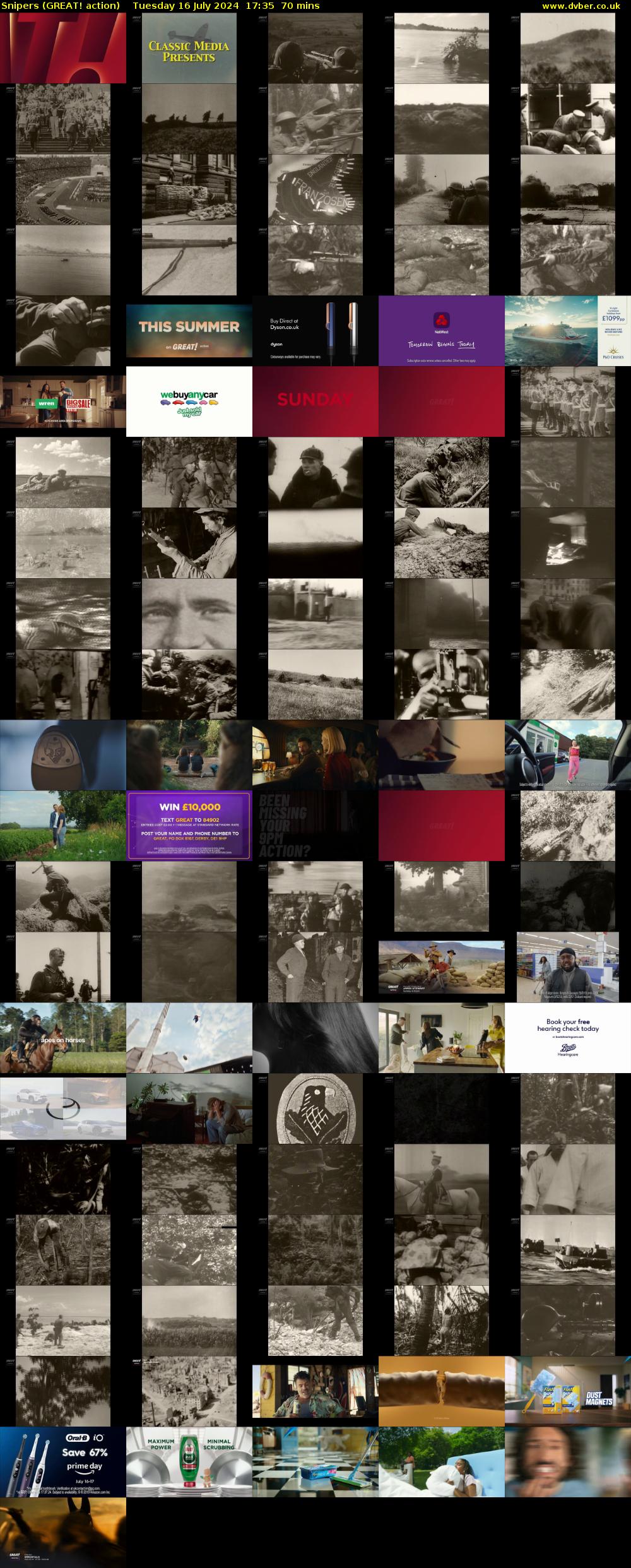 Snipers (GREAT! action) Tuesday 16 July 2024 17:35 - 18:45