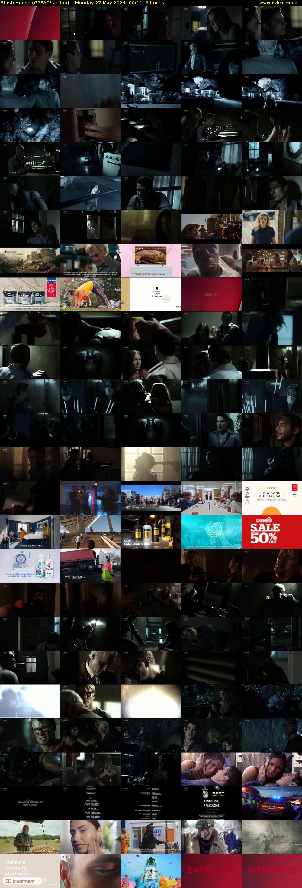 Stash House (GREAT! action) Monday 27 May 2024 00:11 - 01:15