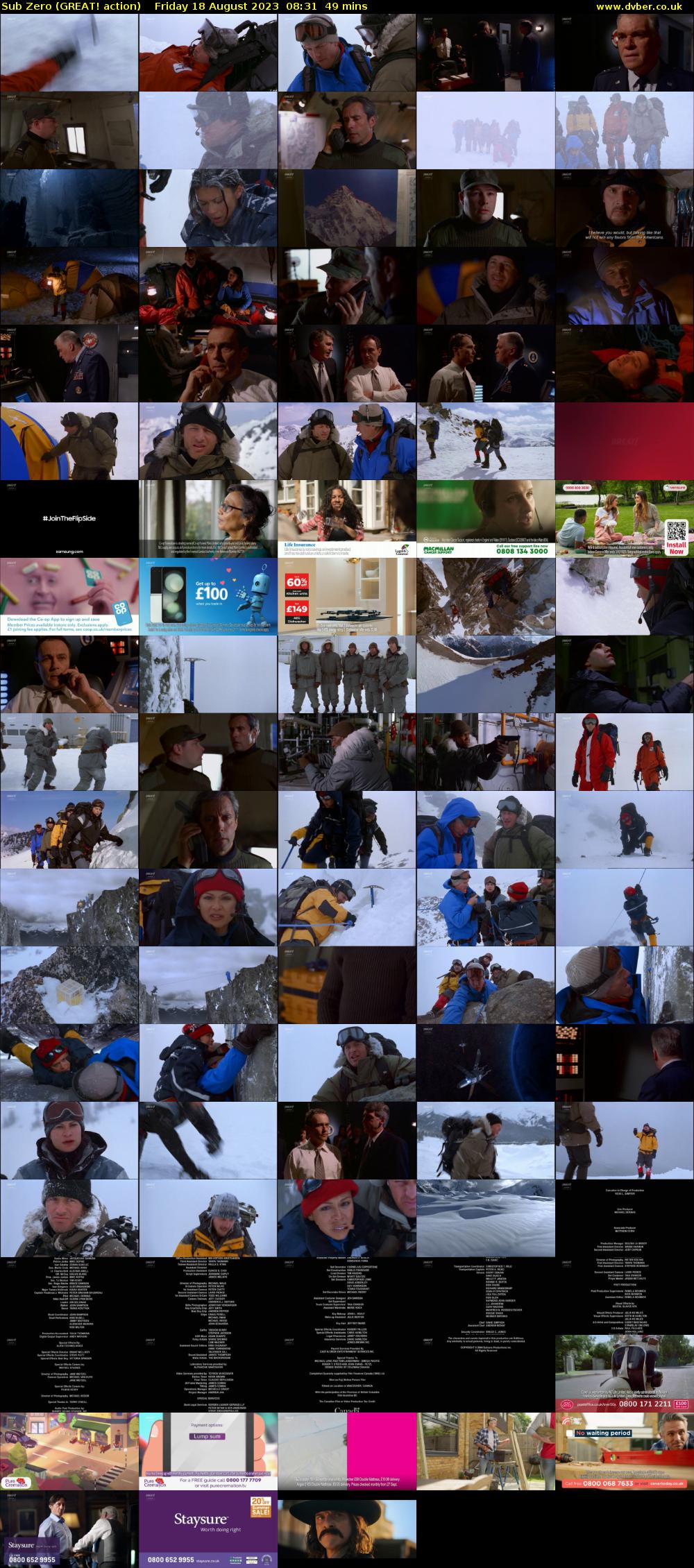 Sub Zero (GREAT! action) Friday 18 August 2023 08:31 - 09:20