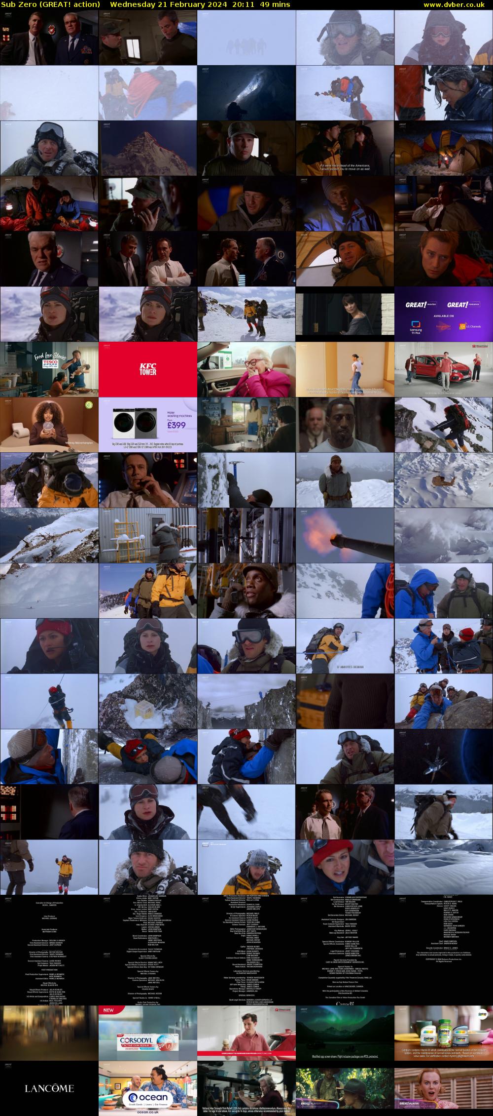 Sub Zero (GREAT! action) Wednesday 21 February 2024 20:11 - 21:00