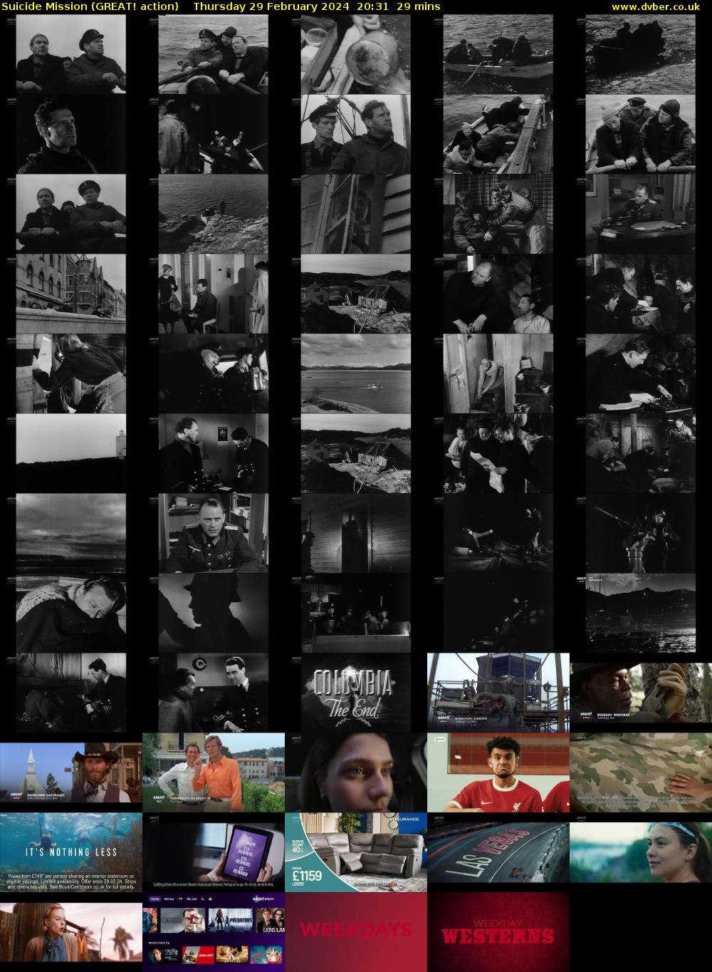 Suicide Mission (GREAT! action) Thursday 29 February 2024 20:31 - 21:00