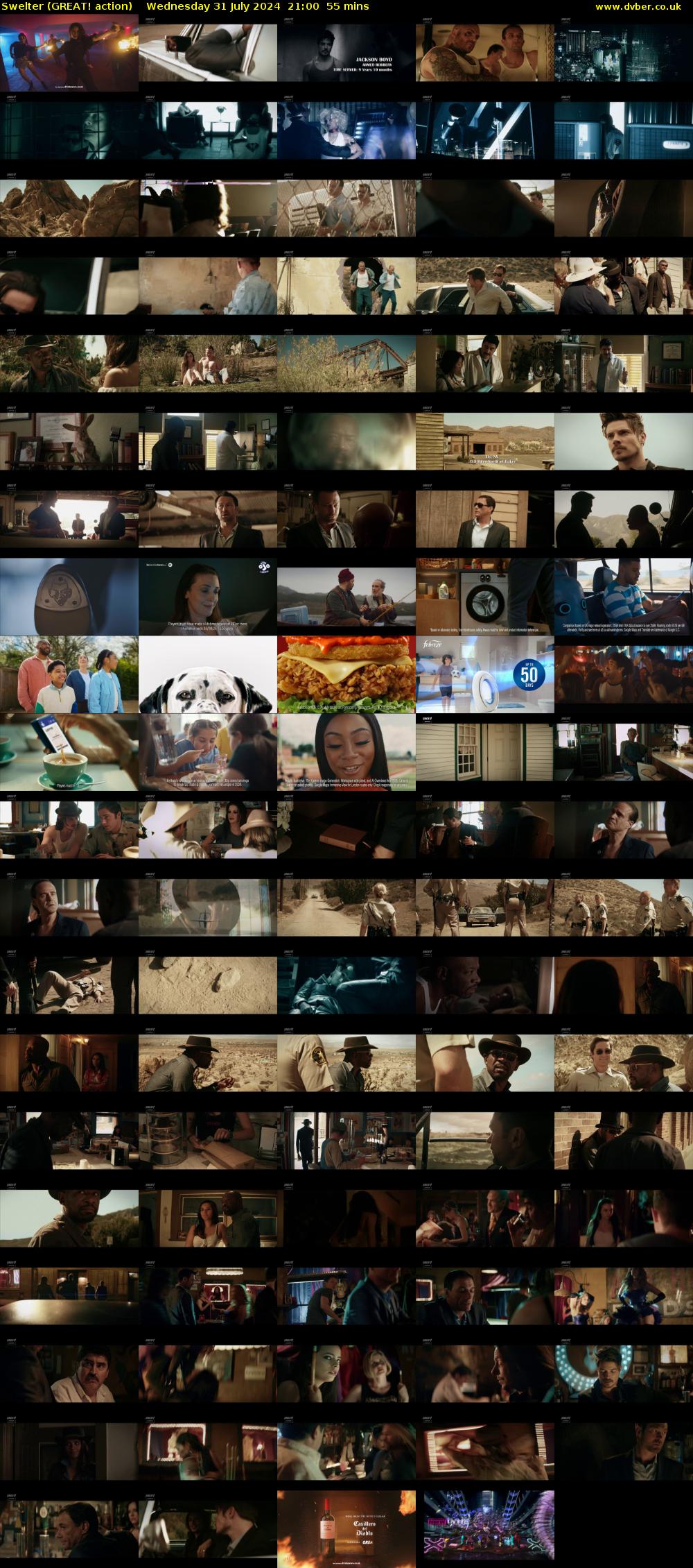 Swelter (GREAT! action) Wednesday 31 July 2024 21:00 - 21:55