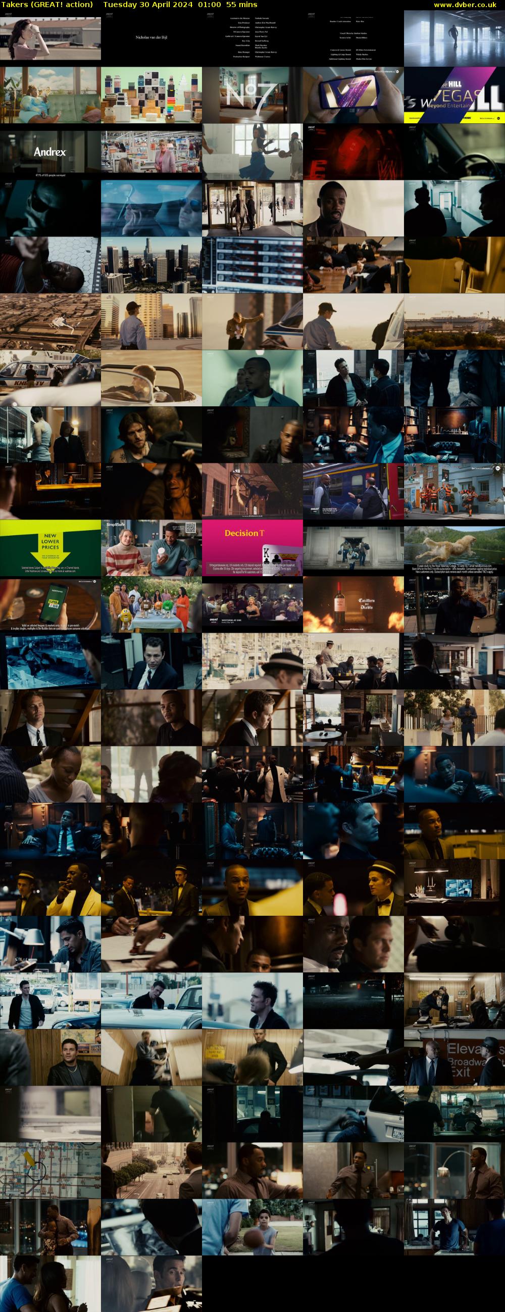 Takers (GREAT! action) Tuesday 30 April 2024 01:00 - 01:55