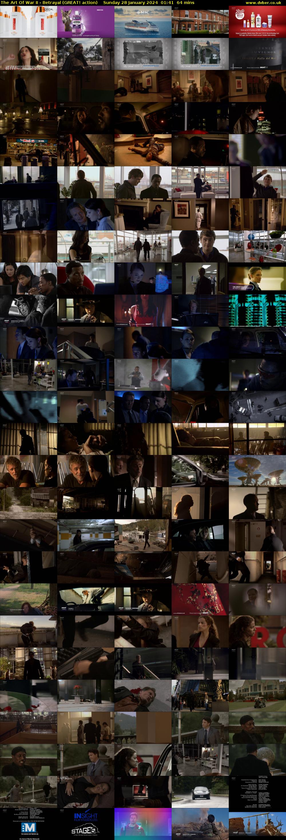 The Art Of War II - Betrayal (GREAT! action) Sunday 28 January 2024 01:41 - 02:45