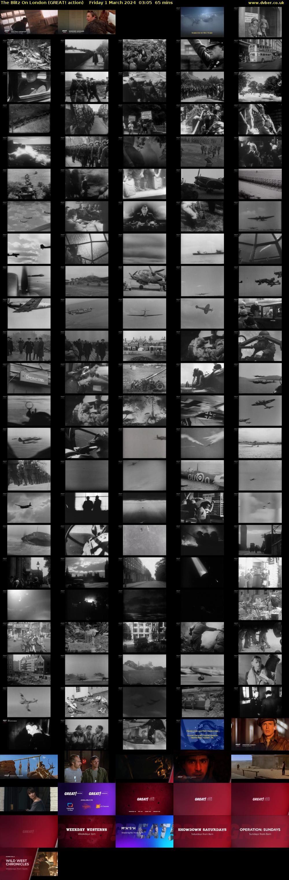 The Blitz On London (GREAT! action) Friday 1 March 2024 03:05 - 04:10