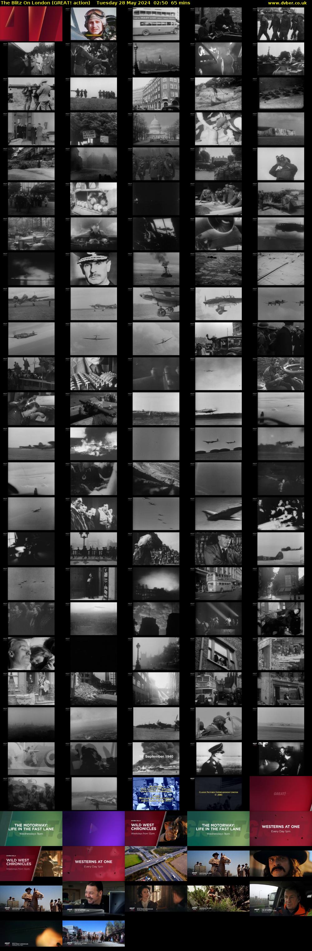 The Blitz On London (GREAT! action) Tuesday 28 May 2024 02:50 - 03:55