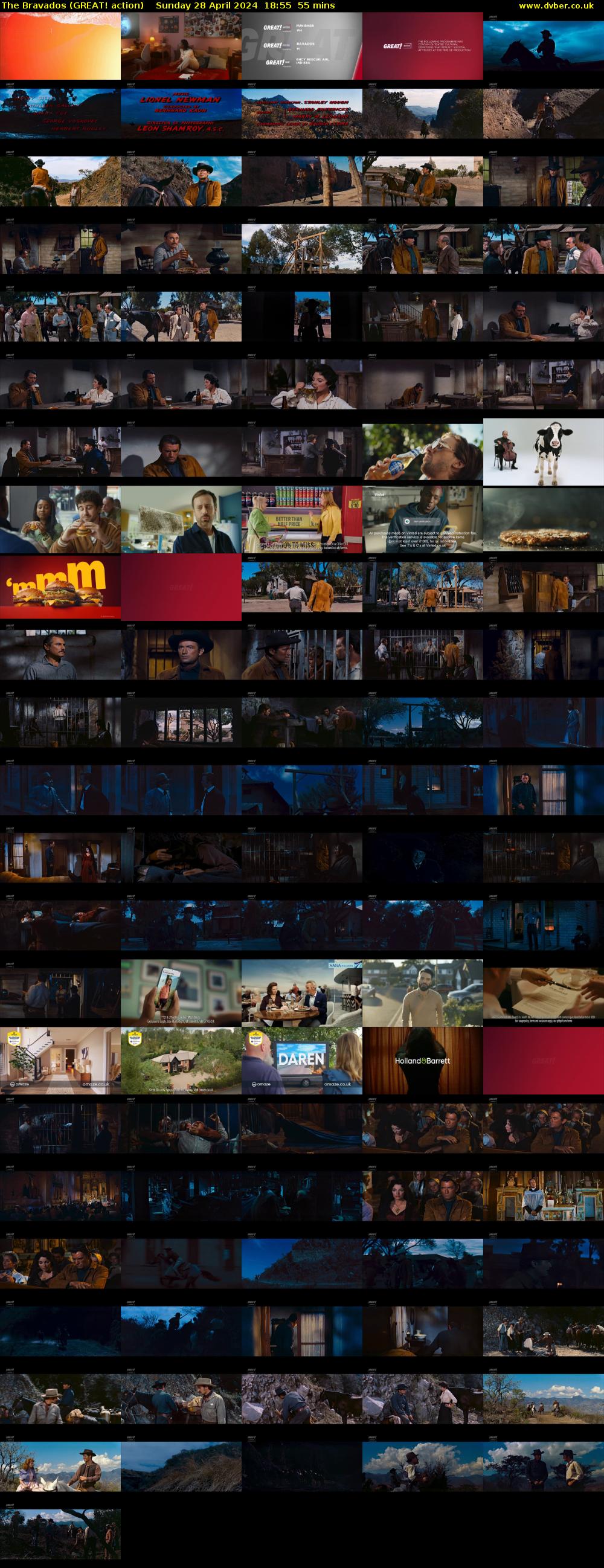 The Bravados (GREAT! action) Sunday 28 April 2024 18:55 - 19:50