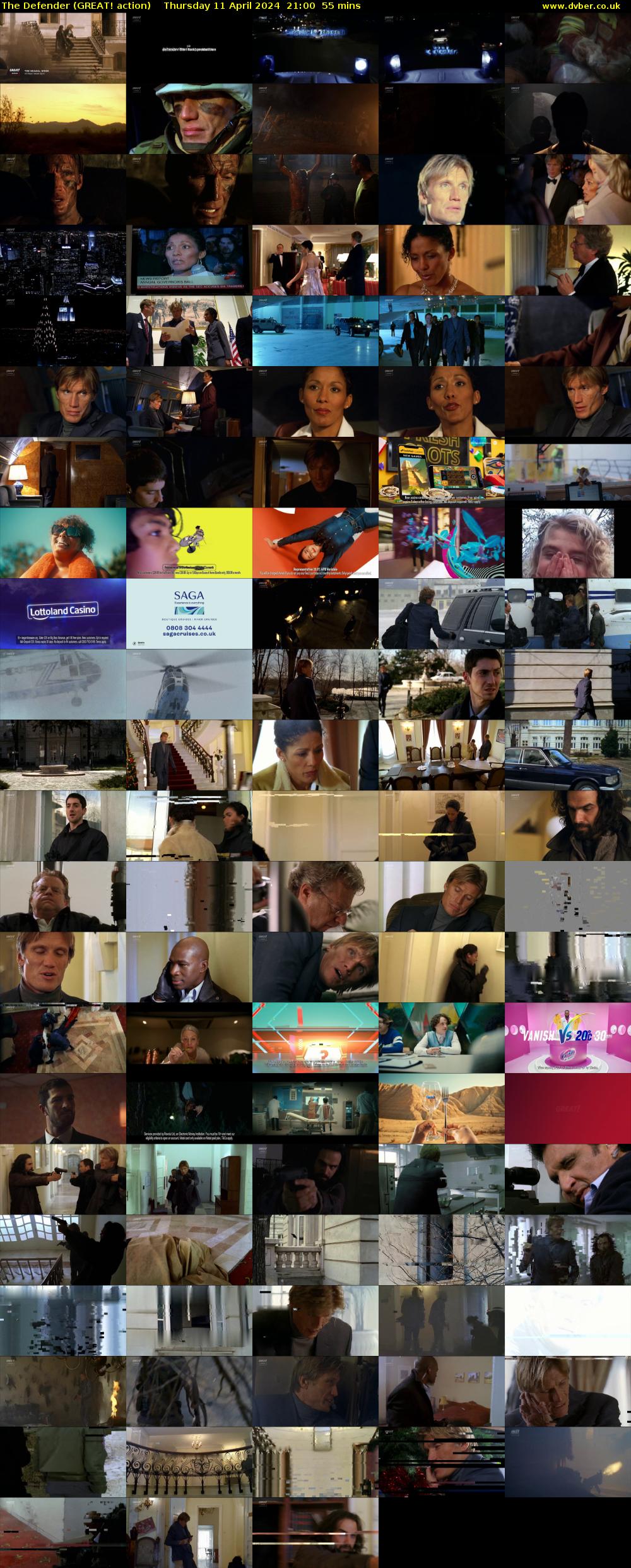 The Defender (GREAT! action) Thursday 11 April 2024 21:00 - 21:55