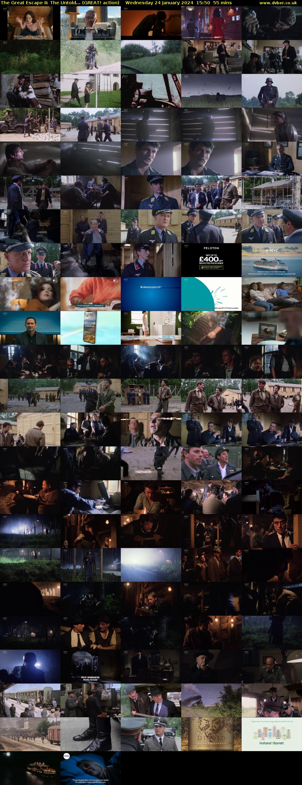 The Great Escape II: The Untold... (GREAT! action) Wednesday 24 January 2024 15:50 - 16:45
