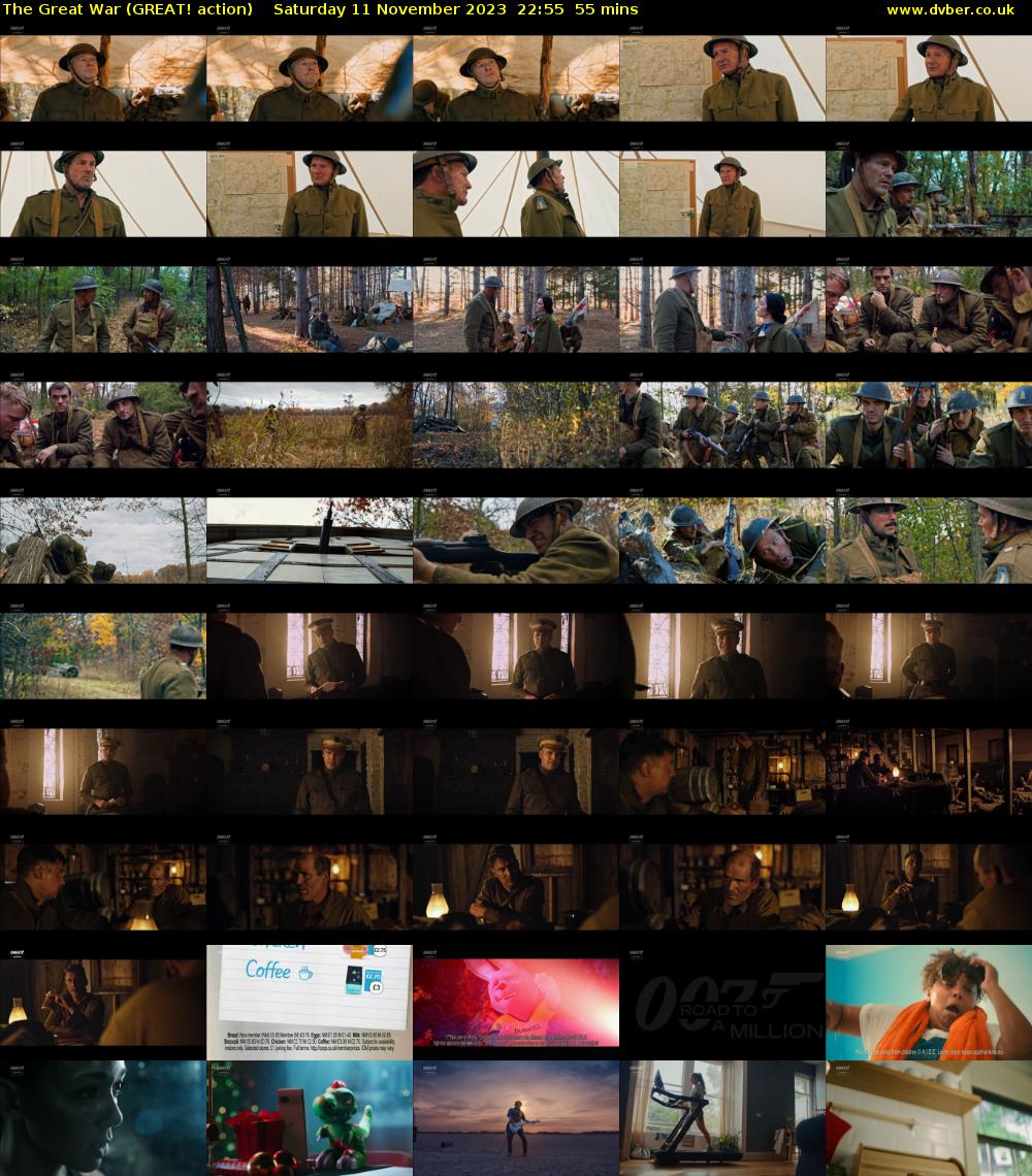 The Great War (GREAT! action) Saturday 11 November 2023 22:55 - 23:50