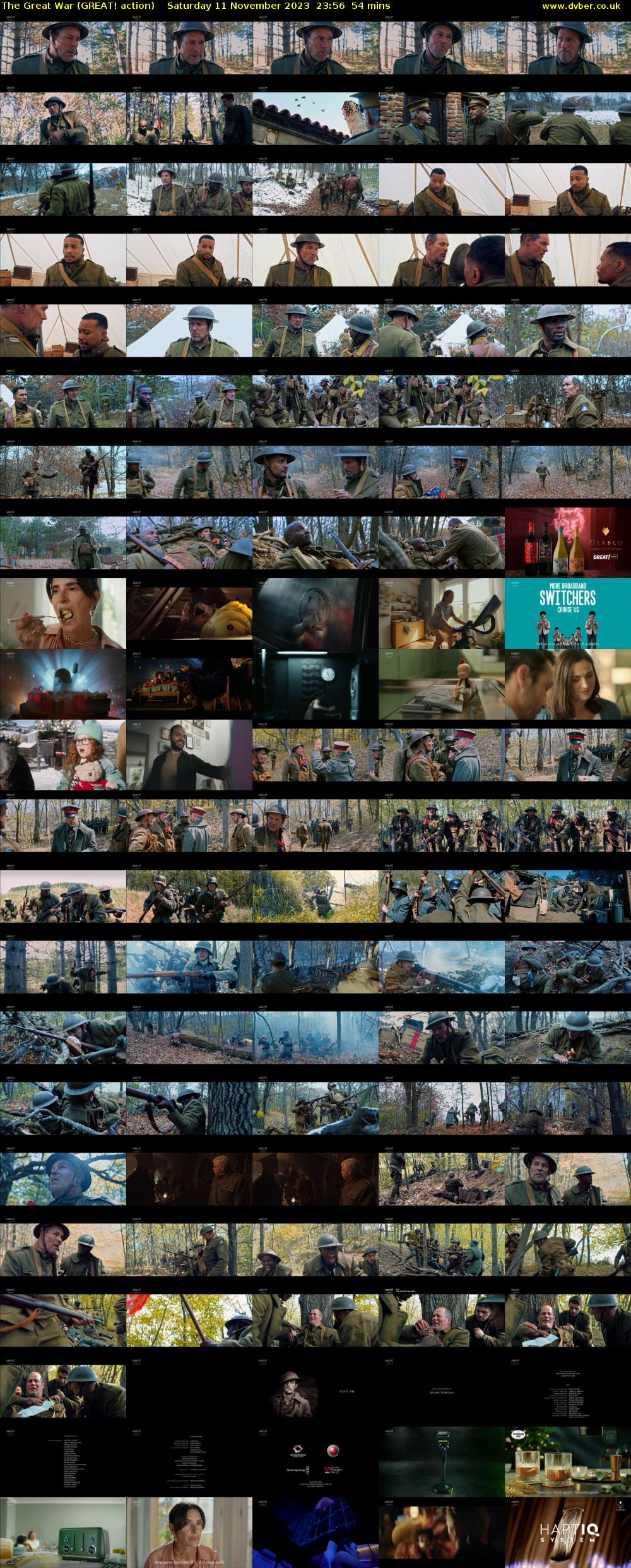 The Great War (GREAT! action) Saturday 11 November 2023 23:56 - 00:50